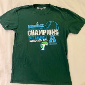 Tulane Green Wave Green Short Sleeve Tee‎